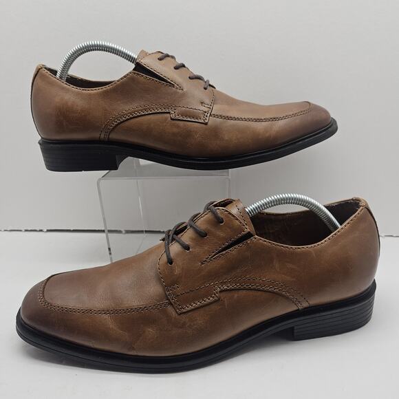 Kenneth Cole New York Other - KENNETH COLE “DICE” LACE UP OXFORDS MENS SIZE 11 DRESS SHOES BROWN LEATHER